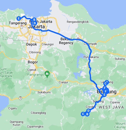 AMAZING 5 DAY JAKARTA BANDUNG TOUR Southeast Asia Tours Vietnam Jakarta Bandung Tour Map 